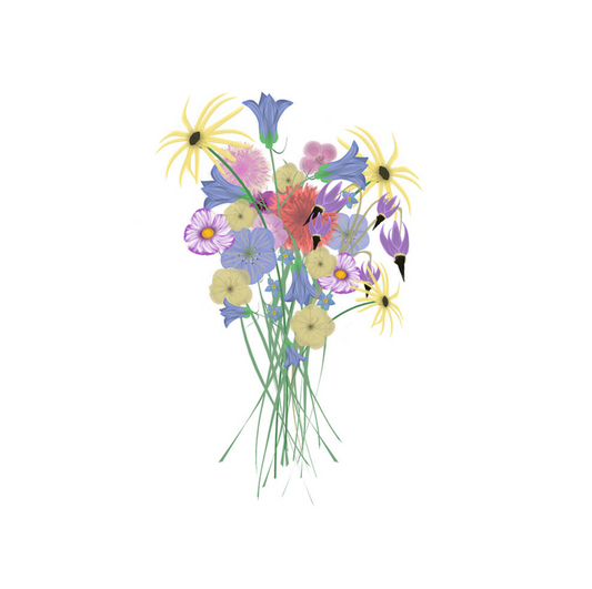 Bunch of Wildflowers Handwritten Card