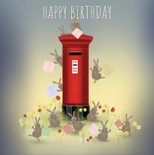 Bunny Birthday Handwritten Card