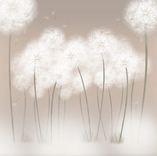 Dandelions Handwritten Card