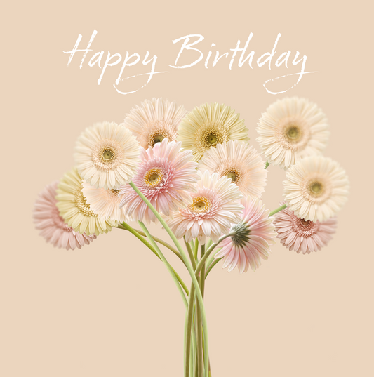 Gerberas Birthday Card