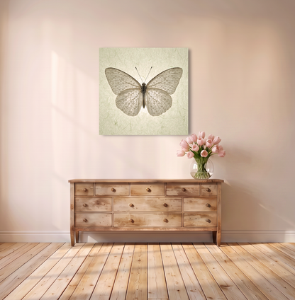 Butterfly with Wing Hearts Canvas Print