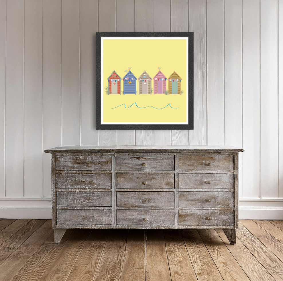 Summer days beach huts