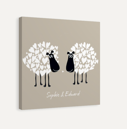 Pair of Sheep Canvas Print