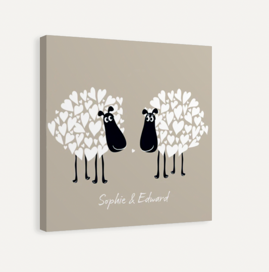 Pair of Sheep Canvas Print