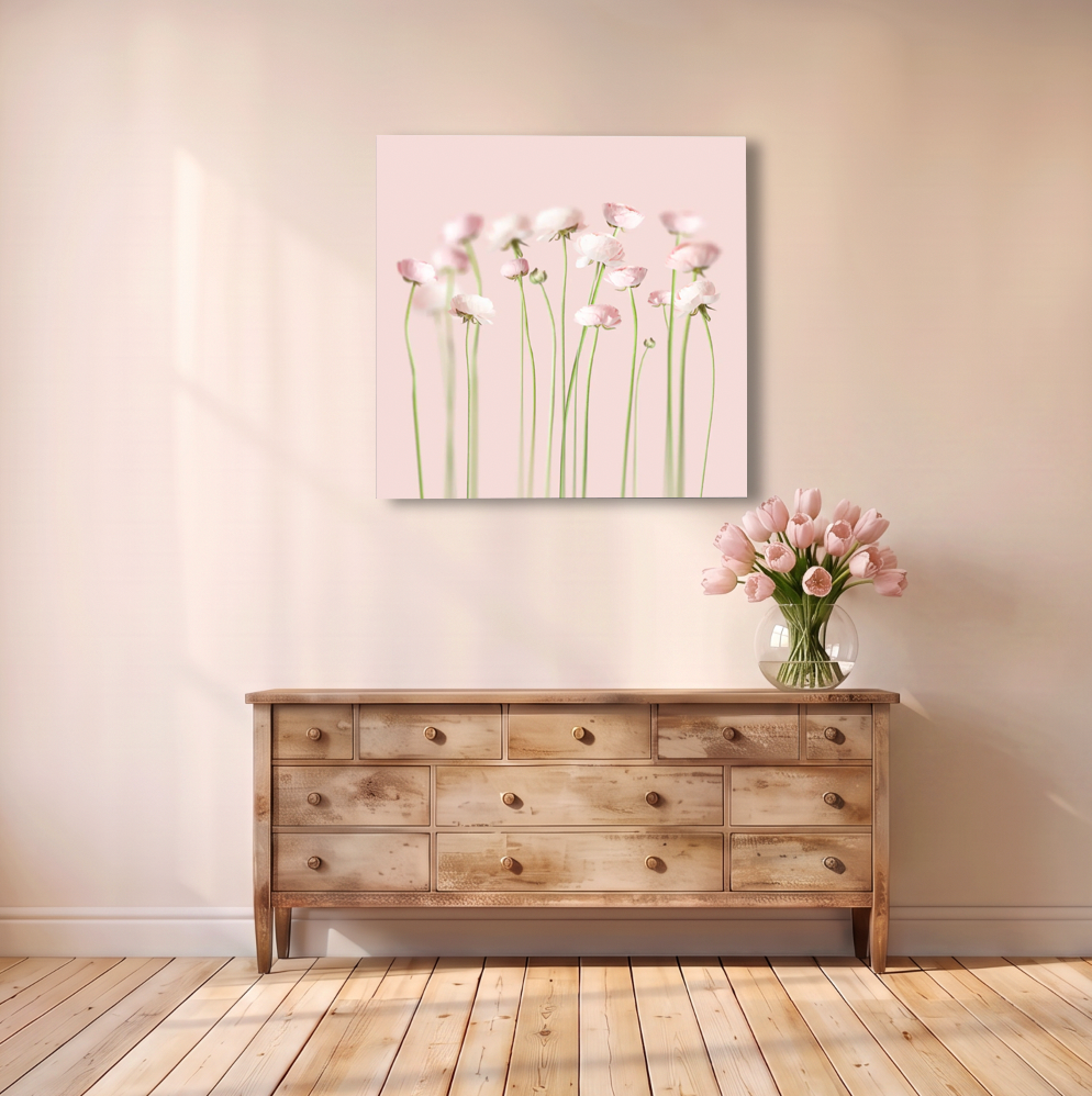 Pink Peonies Canvas Print