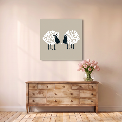 Pair of Sheep Canvas Print