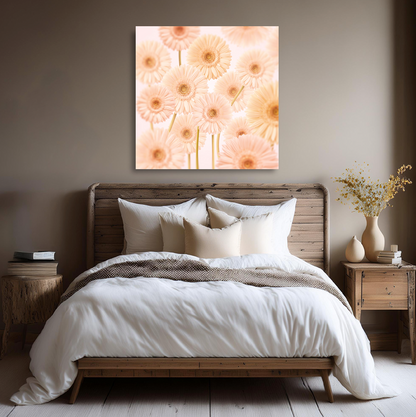 Gerberas Pattern Canvas Print