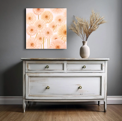 Gerberas Pattern Canvas Print