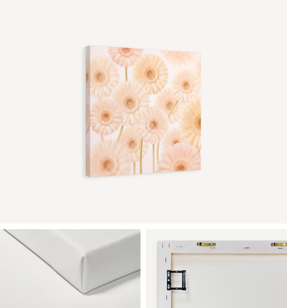 Gerberas Pattern Canvas Print