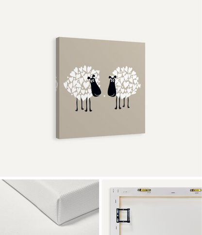 Pair of Sheep Canvas Print
