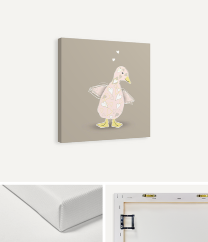 Baby Girl Duckling Canvas Print