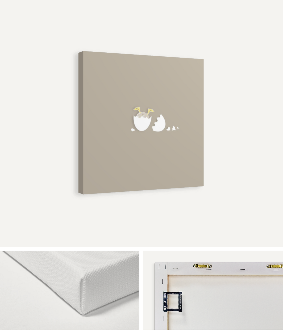 Baby Chick Personalised Canvas Print