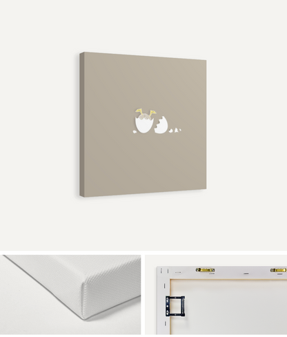 Baby Chick Personalised Canvas Print