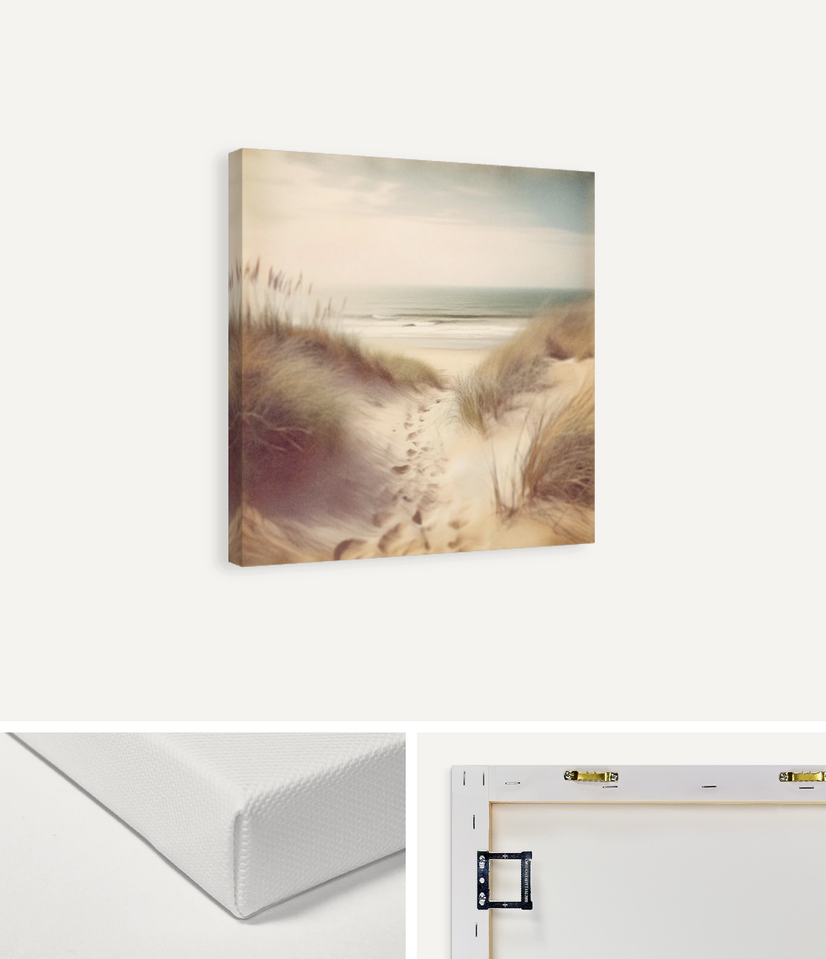Footsteps in the Sand Canvas Print