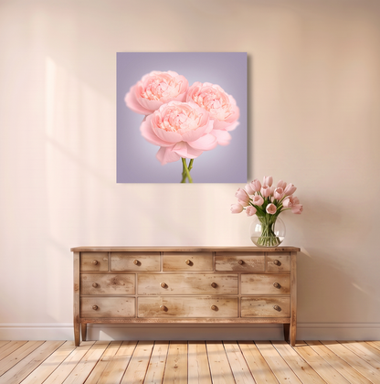 Bunch of Peonies Canvas Print