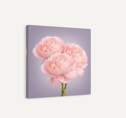 Bunch of Peonies Canvas Print