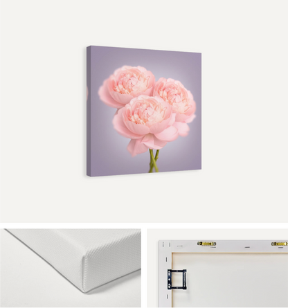 Bunch of Peonies Canvas Print