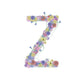 Letter Z wildflowers print