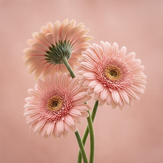 Pink Gerberas Flowers Print