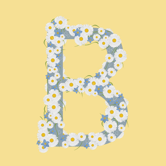 Wild Flowers Letter B
