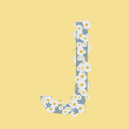Wild Flowers Letter J