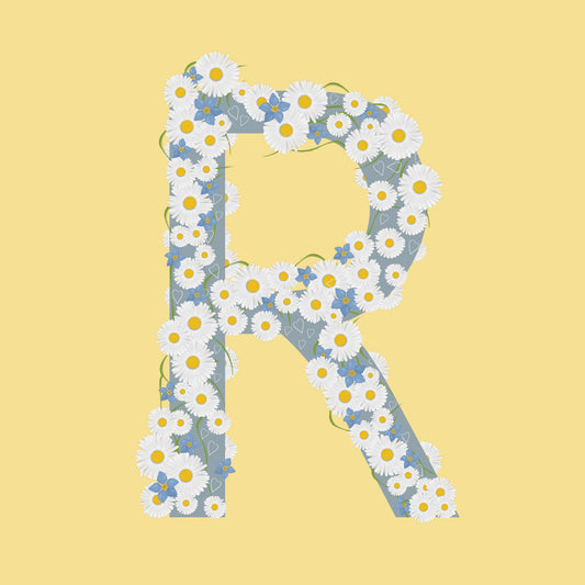 Wild Flowers Letter R