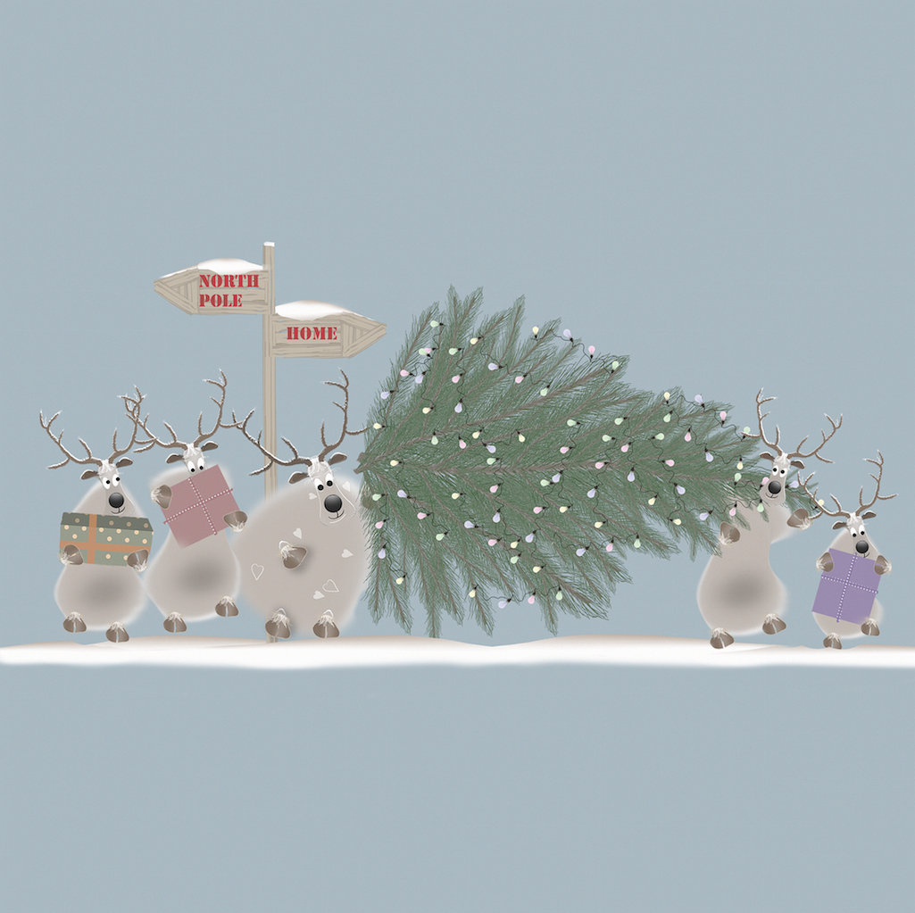 "We are getting near, my dears!"