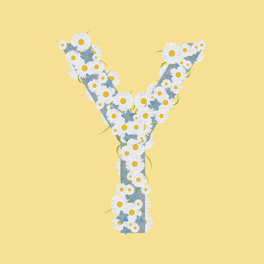 Wild Flowers Letter Y